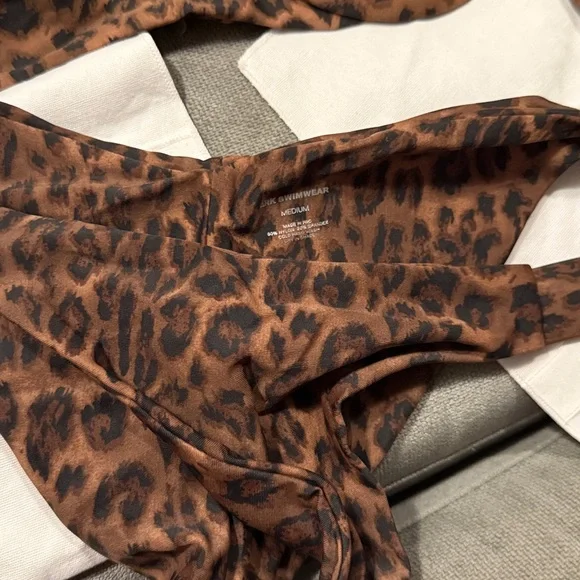 HOLD Ark swimwear Leopard Banded Bikini bottom size m - Picture 9 of 10